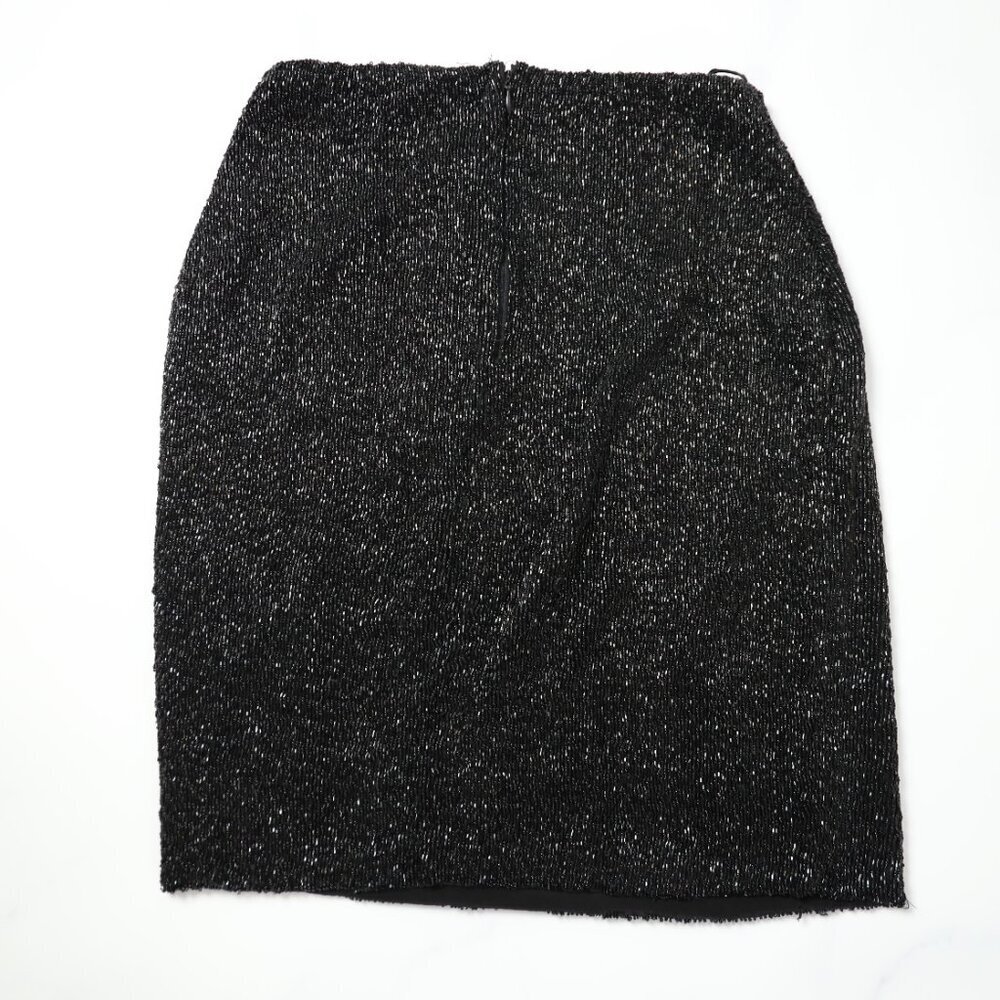 Linda Allard for Ellen Tracy Beaded Black Skirt - Picture 3 of 6